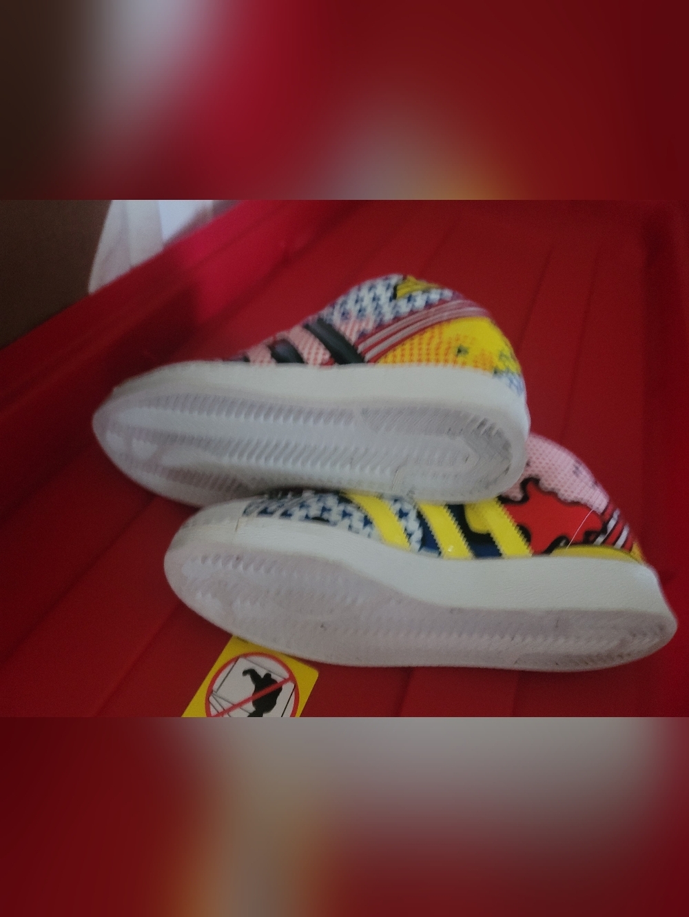 Adidas x Rita Ora Comic Print 3pc Set Hoodie (XL) Leggings (L) Sneakers (10) - Picture 10 of 16